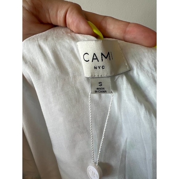 Cami NYC Lenore One Shoulder Crop Top Women's Turquoise Wallpaper Size: S NWT - Picture 9 of 10